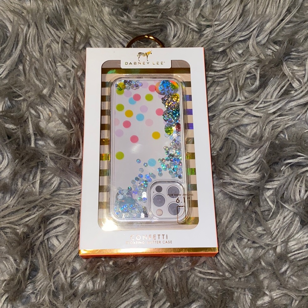 Protective glitter case for iPhone 6.1” never used